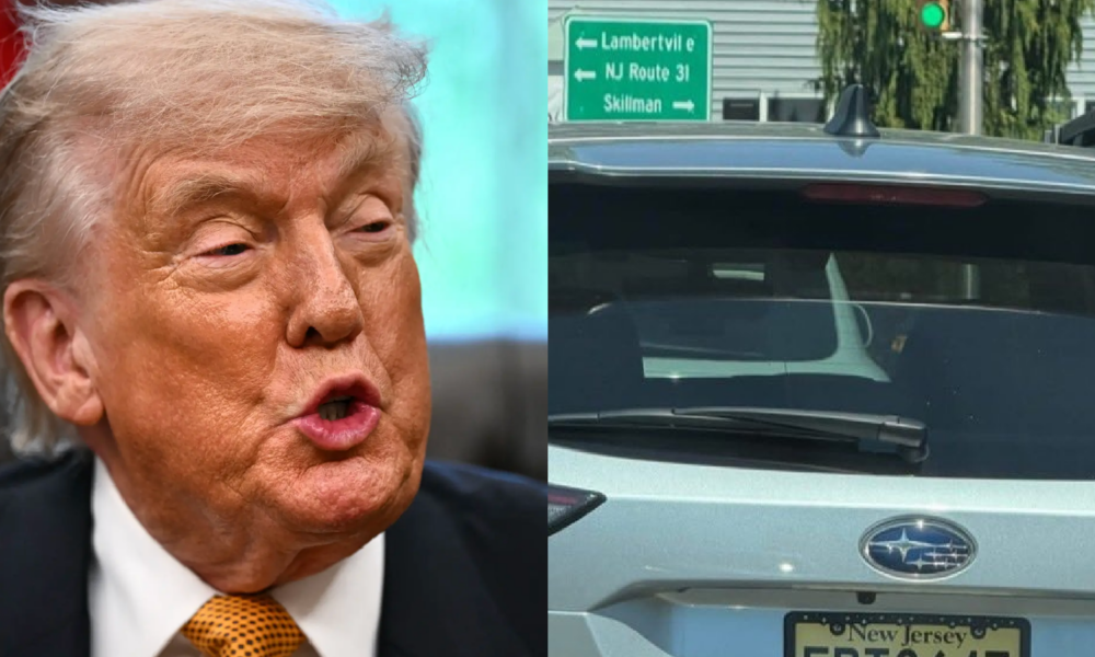 NJ Driver Pays The Price For Custom Trump Vanity Plate — Too Far?