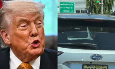 NJ Driver Pays The Price For Custom Trump Vanity Plate — Too Far?