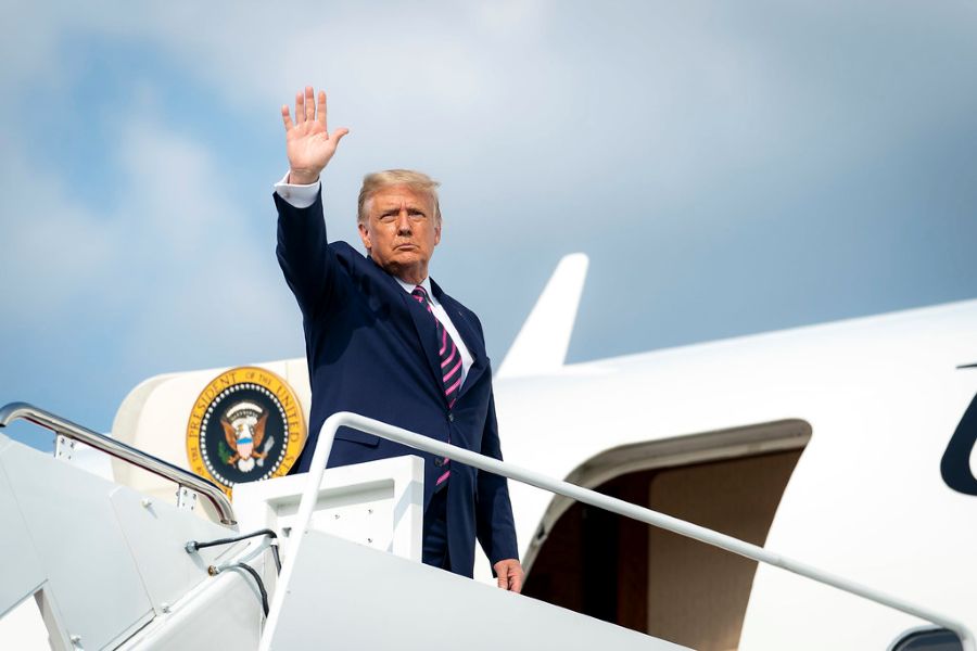BREAKING: Emergency Exit Deployed From Air Force One With Trump Aboard